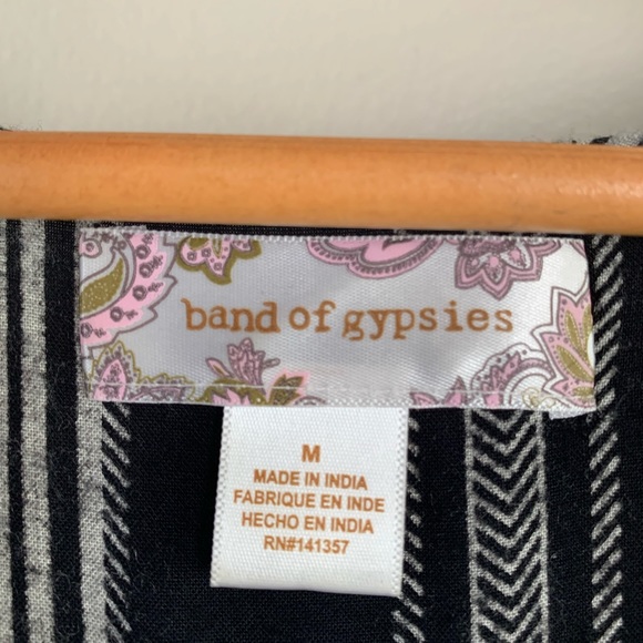 BAND OF GYPSIES RUFFLED HIGH LOW DRESS M - Picture 4 of 11